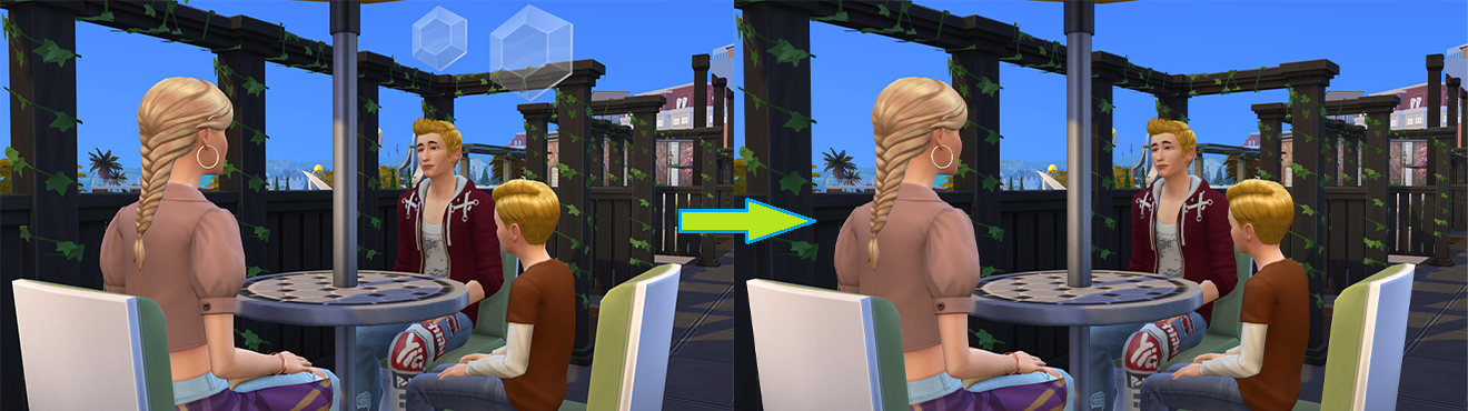 Прибирання значків групи