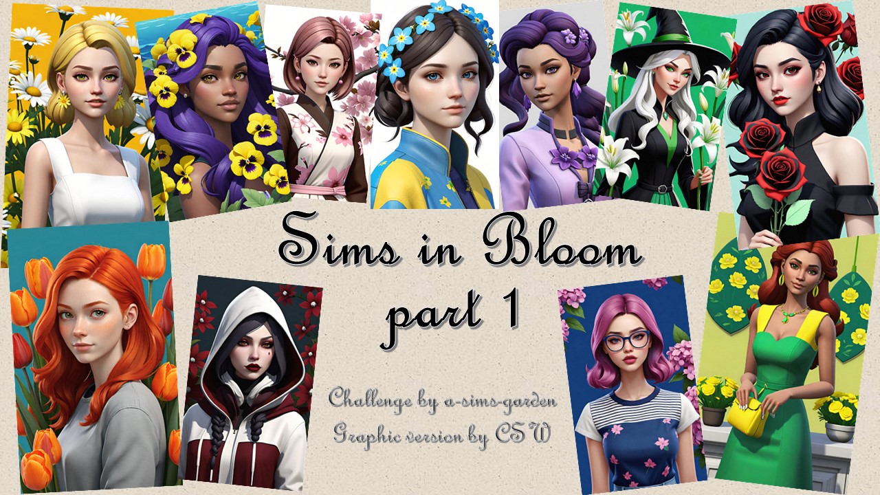 Sims in Bloom Part 1