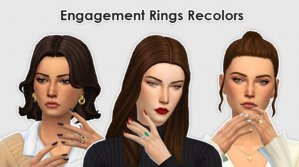 Engagement Rings Recolors by Ellesmea 