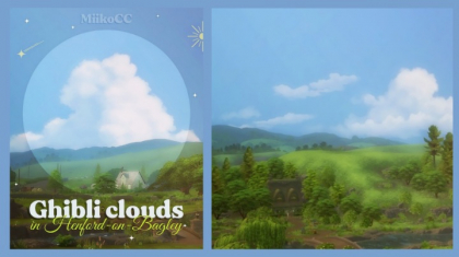 Ghibli Clouds by Miiko